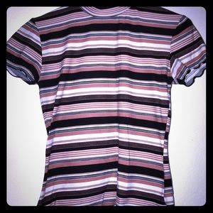 Rue21 short sleeved striped turtleneck